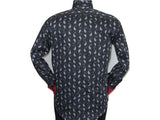 Men Shirt J.Valintin Turkey Usa Egyption Cotton Axxess Style 4S96-03 Black
