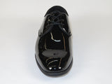 Men Santino Luciano Formal Dress Shoes Patent Leather Shiny Lace up F414 Black