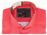 Men Dress Shirts AXXESS Turkey 100% Egyptian Cotton 223-09 Red White Polka Dots
