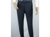 Men Suit BERLUSCONI Turkey 100% Italian Wool Super 180's 3pc Vested #Ber14 Navy