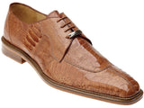 Mens Belvedere New Exotic Siena Genuine Ostrich Leather Burned Amber Brown 1463