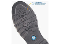 Nunn Bush 1912 Waterproof Plain Toe Side Zip Boot Leather Black Waxy 85041-010