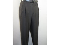 Men's Pants G.Manzoni None Wrinkle Wool Super 120's #056 Gray Made in Italy