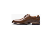 Nunn Bush Centro Flex Cap Toe Oxford Leather Shoes Dressy Cognac 84984-221