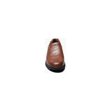 Men's Nunn Bush Cam Moc Toe Slip On Walking Shoes Cognac Tumbled 84696-222