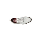 25518-100 Stacy Adams Synchro Plain Toe Elastic Lace Up Sneaker Shoes White
