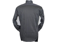 Men Shirt J.Valintin Turkey-Usa 100% Egyption Cotton Axxess Style 1594-14 Black