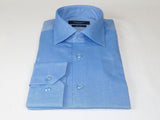 Mens 100% Cotton Shirt From Turkey Manschett by Quesste Slim Fit 4029-08 Blue