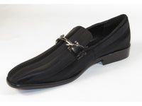 Mens AFTER MIDNIGHT Formal Stage Prom Award Tux shoes Satin 2 Tone 6757 Black