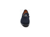 Men's Stacy Adams Palladian Moc Toe Slip On Shoes Navy Suede 25549-415