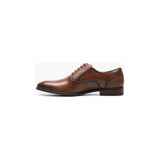 Men's Stacy Adams Kalvin Plain Toe Oxford Shoes Leather Cognac 25571-221