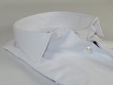 Men Cotton Blend Slim Shirt Manschett Turkey Hidden Button 4004-05 White Formal