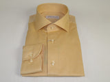 Men 100% Italian Cotton Shirt Non Iron SORRENTO Turkey Spread Collar 4902 Tan