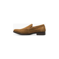 Men's Stacy Adams Pelton Moc Toe Slip On Work Shoes Tan Suede 25601-244