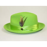 Men Bruno Capelo Hat Australian Wool soft Crushable Fedora Giovani Un131 Lime