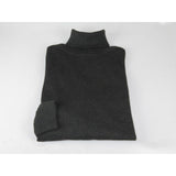 Men Inserch Turtle Neck Pullover Knit Cotton Blend Sweater 4708 Charcoal Gray