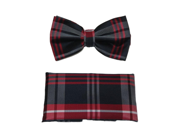 Men's Fancy Bow Tie/Hankie Set By J.Valintin Soft Microfiber Silky JVBT-26