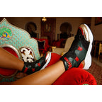 The Ottoman Green & Gold Leather Ankle Women Boot Final Sale!