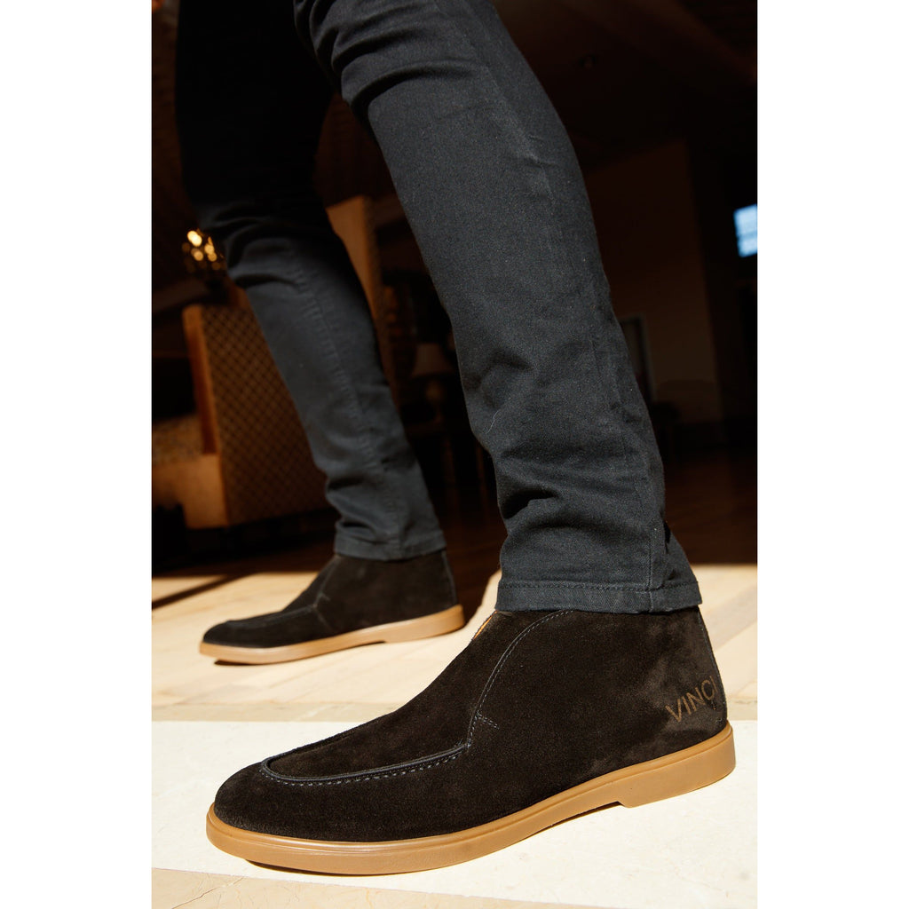 The Belek Black Open Walk Suede Leather Men Boot Final Sale!