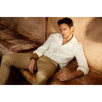 The Anderson Brown Leather & Suede Brogue Lace-Up Men Boot with a Zipper