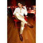 The Randor Brown Crocodile Leather Side-Zip Dress Ankle Men  Boot