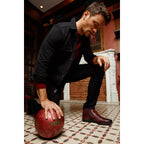 Vinci The Montreal Burgundy Leather Casual Zip-Up Ankle Men Boot