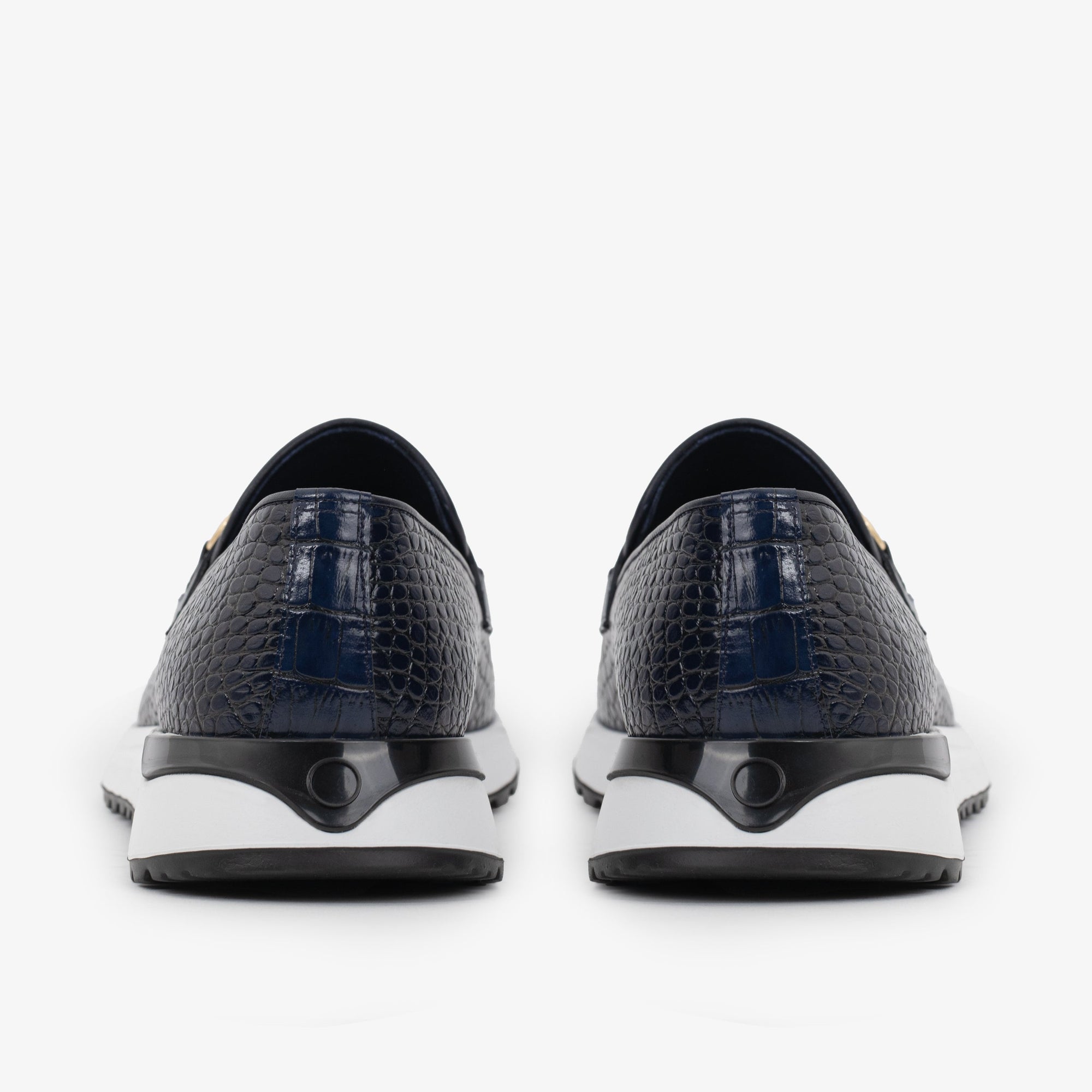 The Padova Navy Blue Leather Men Sneaker