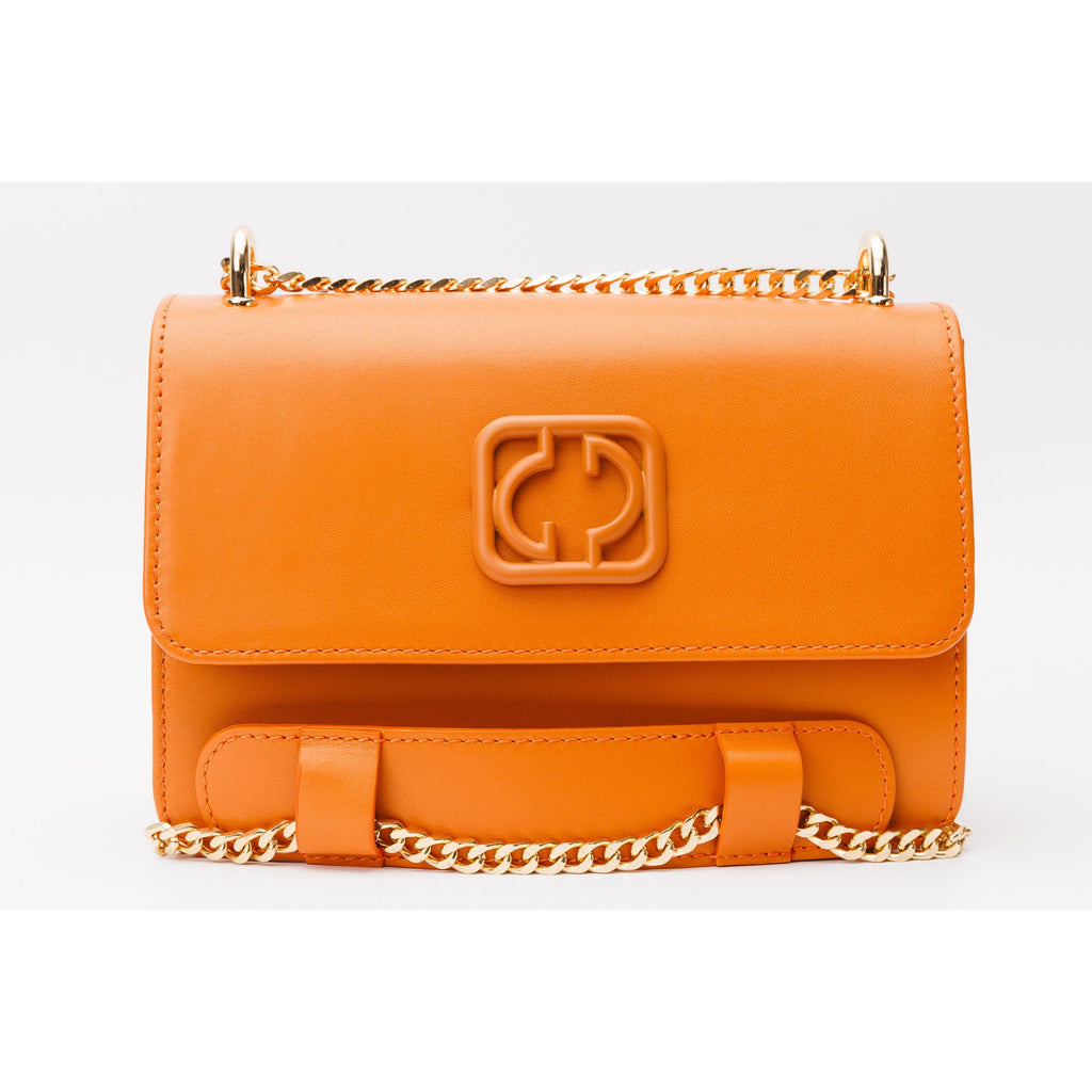 The Maneadero Orange Leather Handbag
