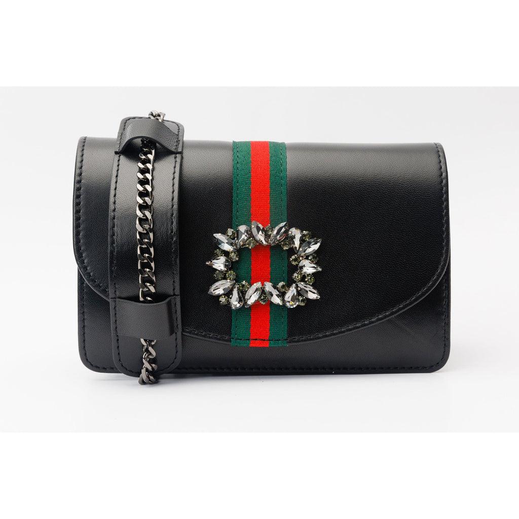 The Afega Black Leather Handbag