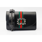 The Afega Black Leather Handbag
