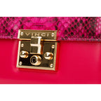 The Toskana Fuchsia Snake Leather Handbag