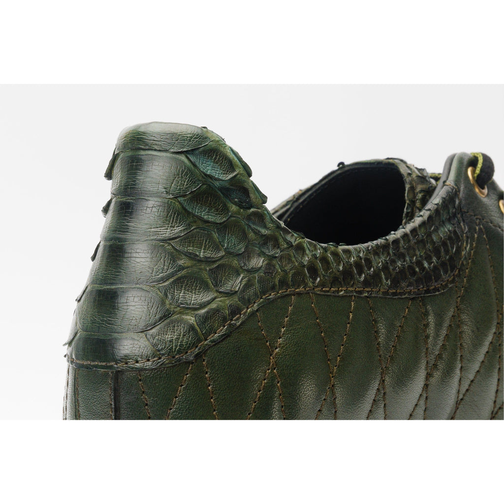 The Adler Green Snake Leather Men Sneaker Limited Edition