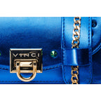 The Caris Sax Blue Leather Handbag