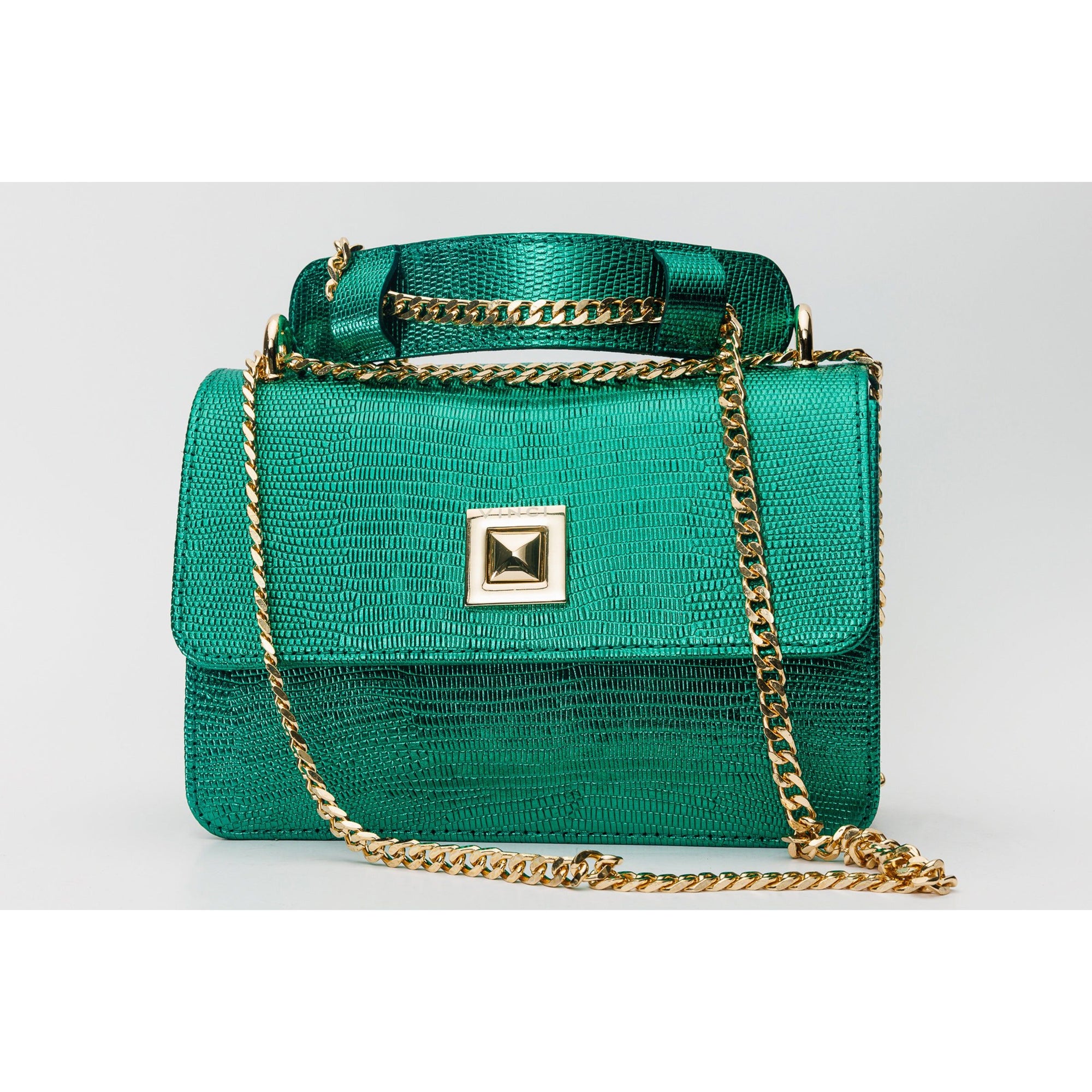 The Maple Green Leather Handbag