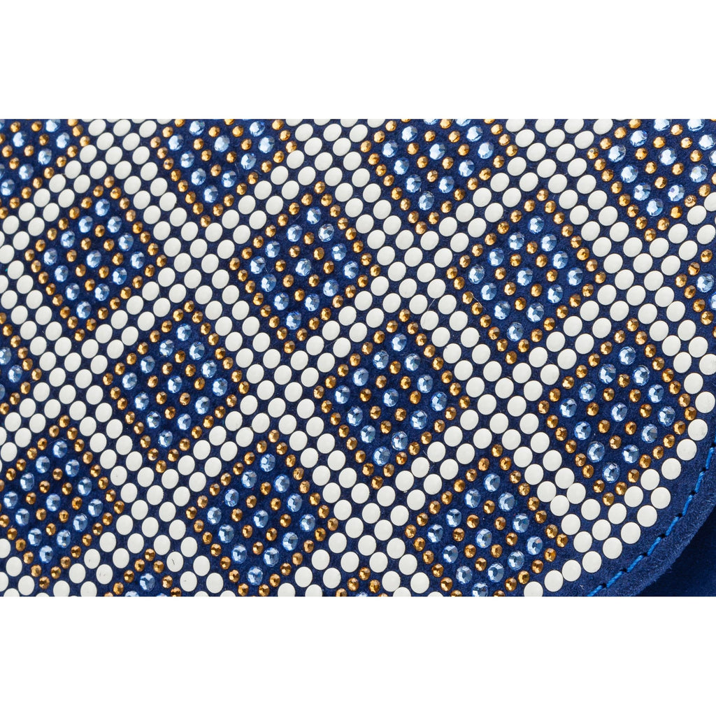 The Nampula Sax Blue Glitter Leather Handbag