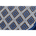 The Nampula Sax Blue Glitter Leather Handbag