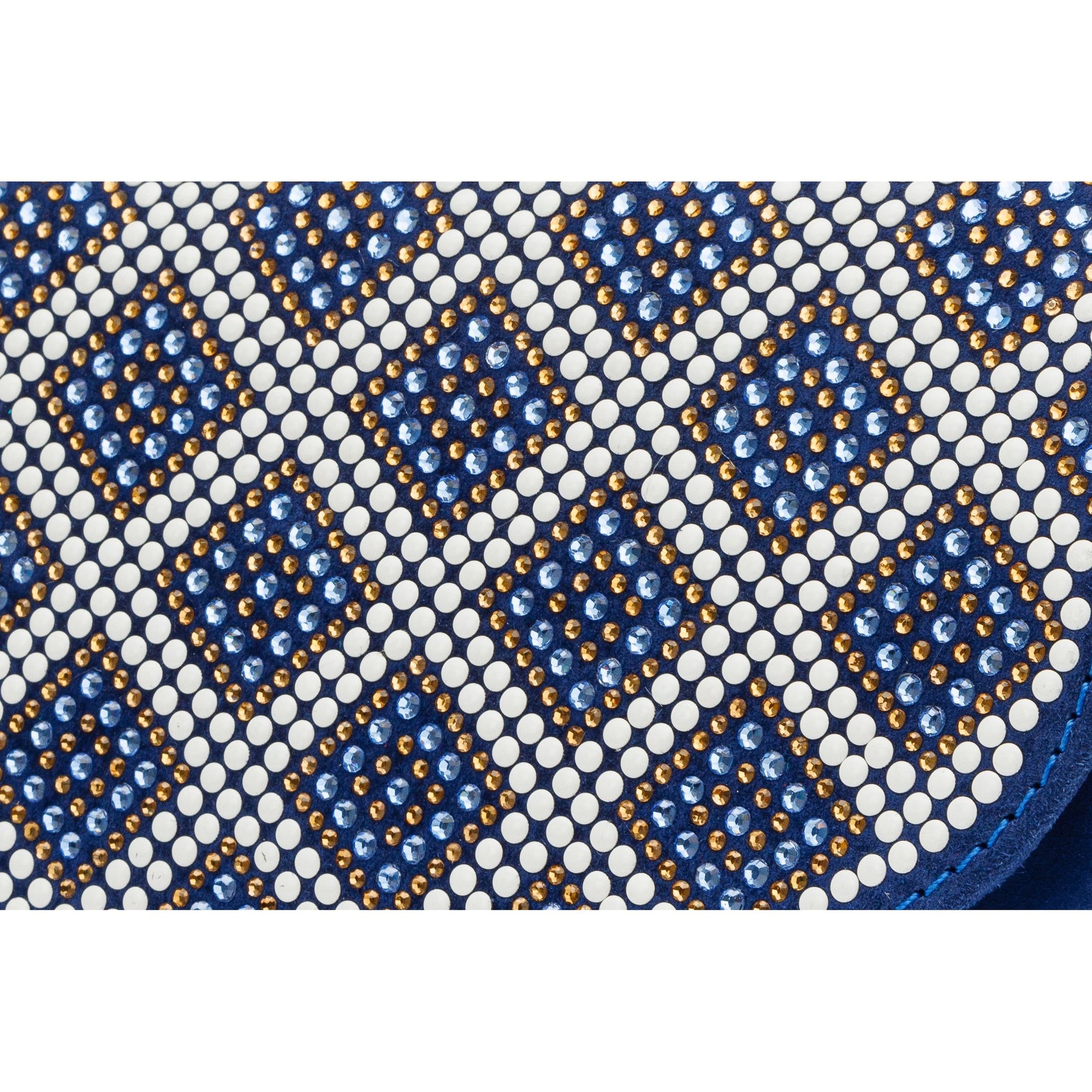 The Nampula Sax Blue Glitter Leather Handbag