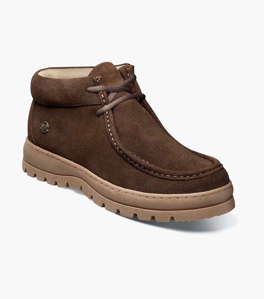 Stacy Adams Dublin II Moc Toe Boot Suede Brown 63169-200
