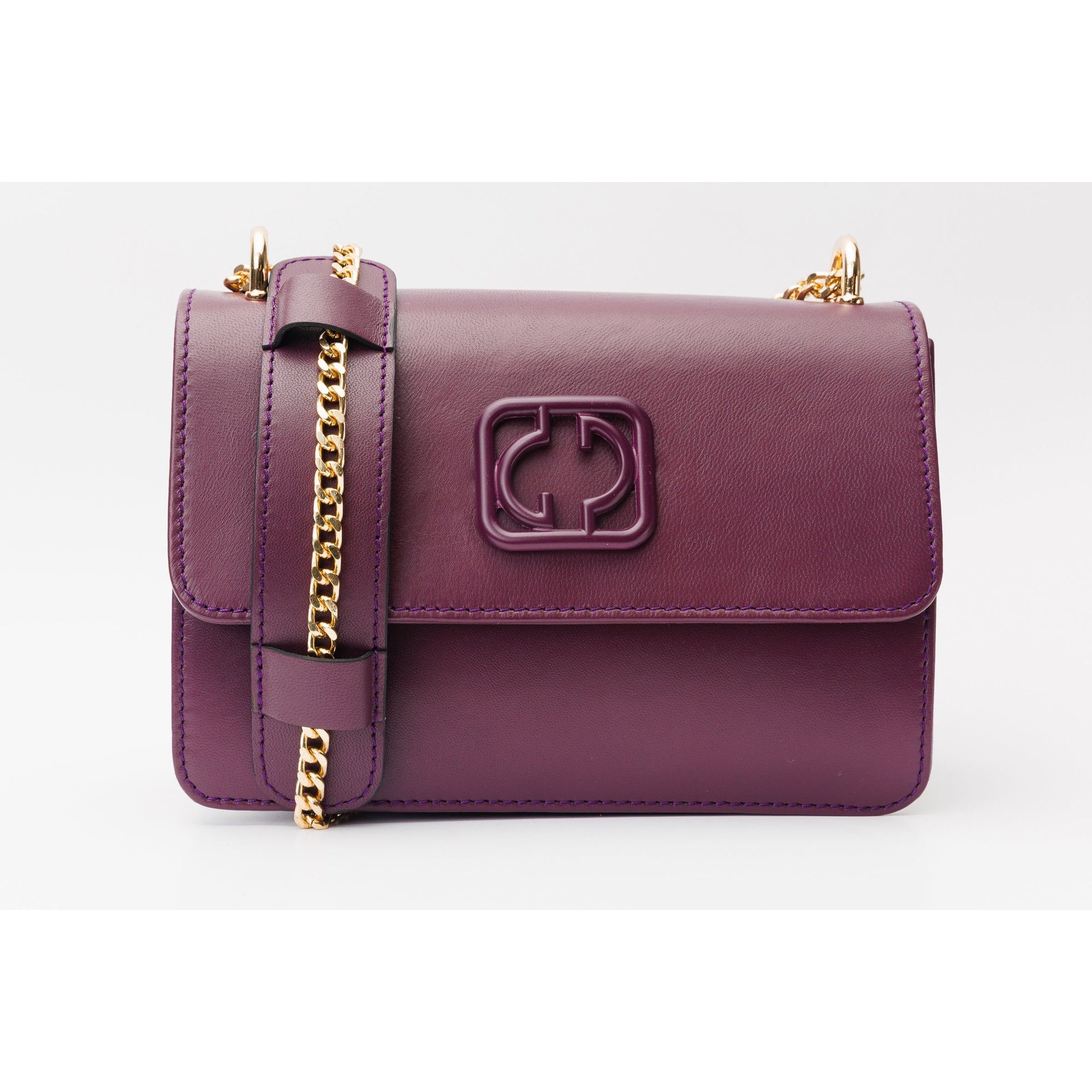 The Maneadero Purple Leather Handbag