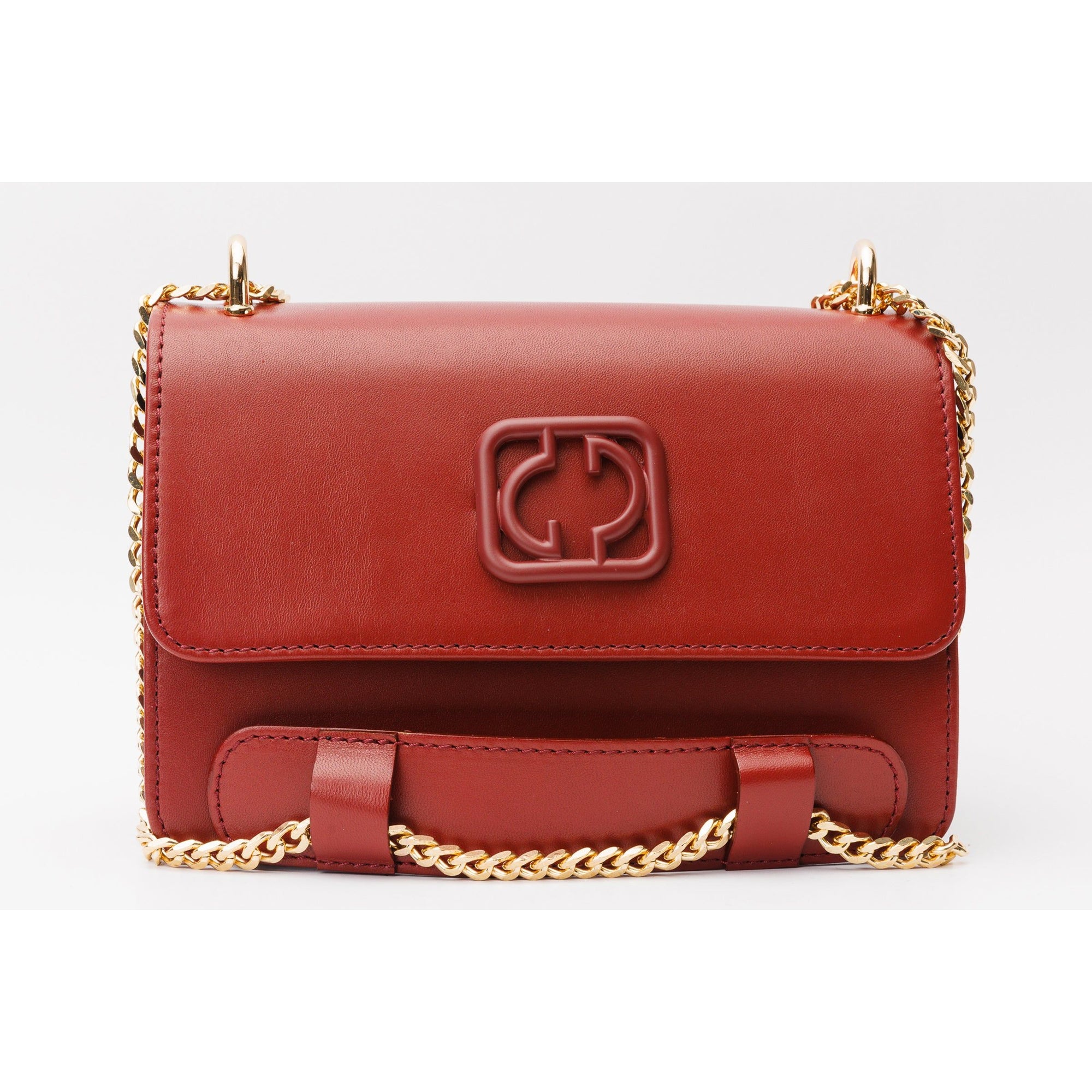 The Maneadero Dark Red Leather Handbag