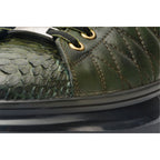 The Adler Green Snake Leather Men Sneaker Limited Edition