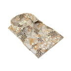 Mens Soft Linen Tencel Blend Shirt Manschett Turkey Slim Fit 7031-11 Gray/brown Floral