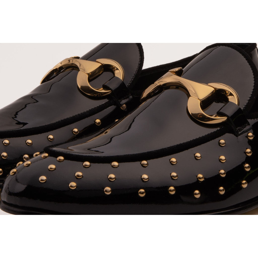 The Jupiter  Shoe Black Spike Leather  Bit Dress Loafer Limited Edition Men  Shoe