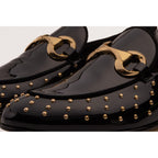 The Jupiter  Shoe Black Spike Leather  Bit Dress Loafer Limited Edition Men  Shoe
