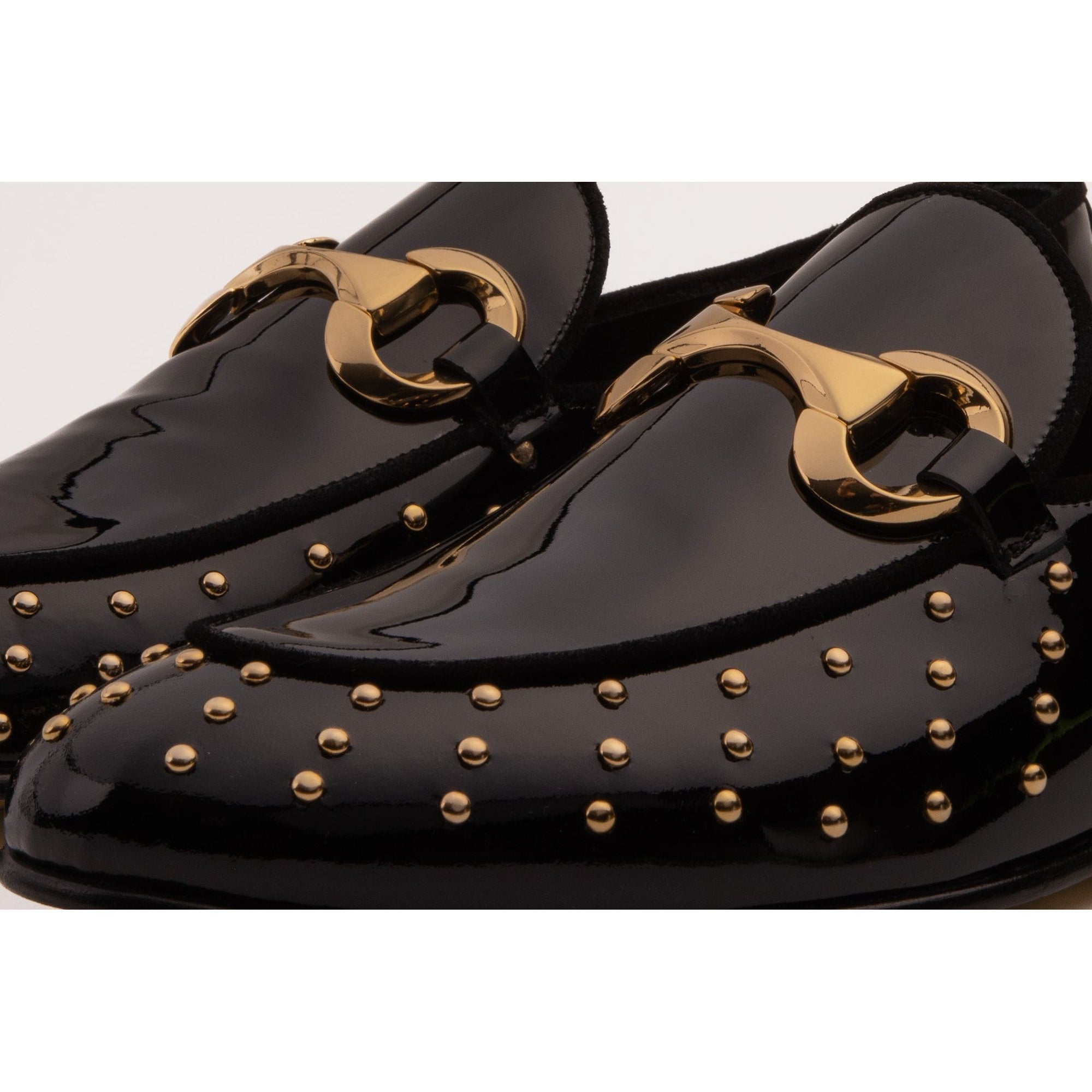 The Jupiter  Shoe Black Spike Leather  Bit Dress Loafer Limited Edition Men  Shoe