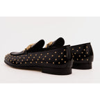 The Jupiter  Shoe Black Spike Leather  Bit Dress Loafer Limited Edition Men  Shoe