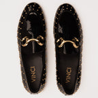 The Jupiter  Shoe Black Spike Leather  Bit Dress Loafer Limited Edition Men  Shoe