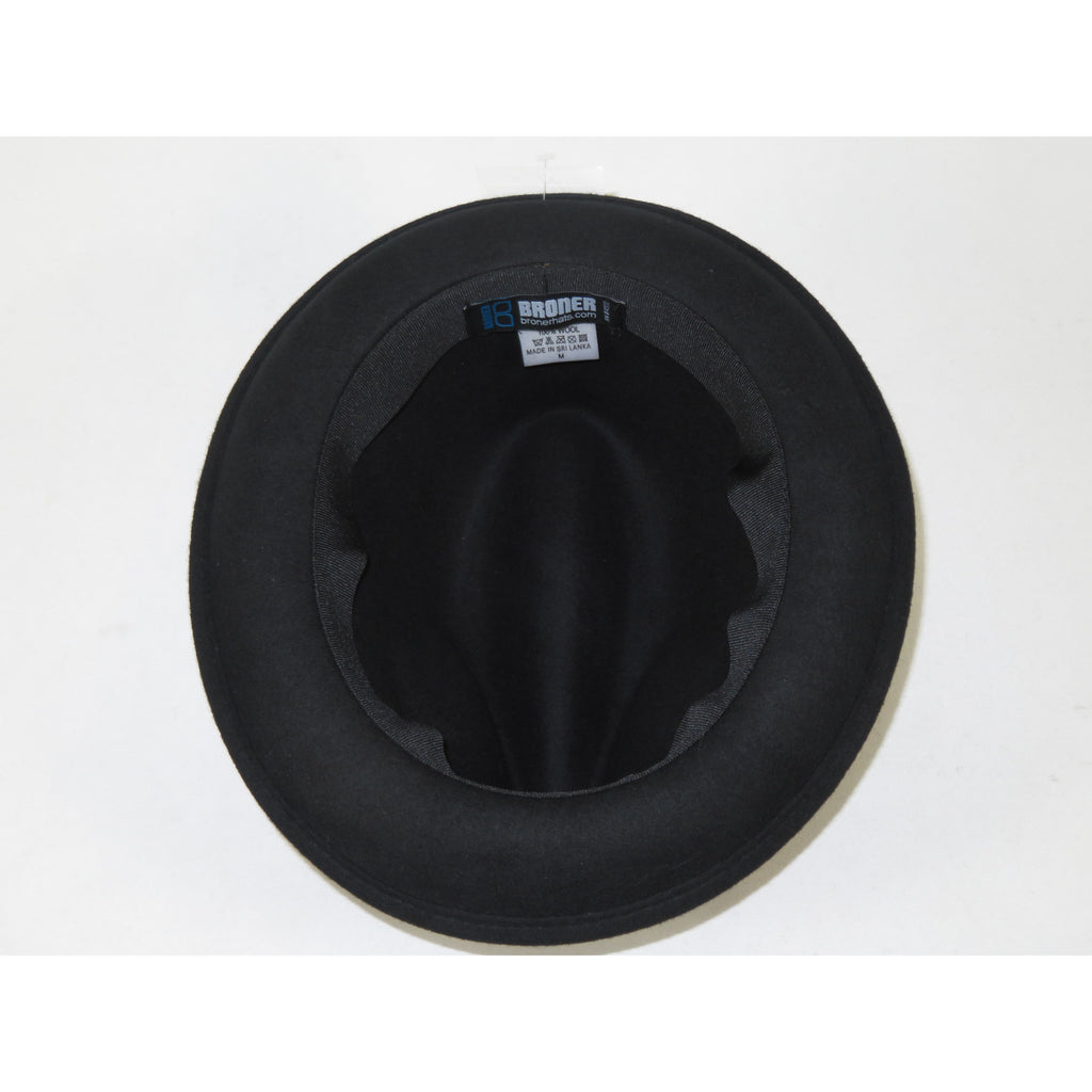 Men's Broner Wool Hat Classic Soft Fedora HIGHRISE 73-021 Black Red