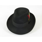 Men's Broner Wool Hat Classic Soft Fedora STREETWISE 73-041 Black