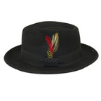 Men's Broner Wool Hat Classic Soft Fedora STREETWISE 73-041 Black